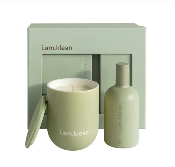 i am klean | Giftbox Roomspray + Candle | Fig and Cedar